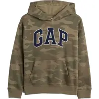 GAP V-FA FASH LOGO PO CAMO Dětská mikina, khaki, velikost