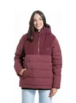 Dámská zimní bunda meatfly winnie vínová m