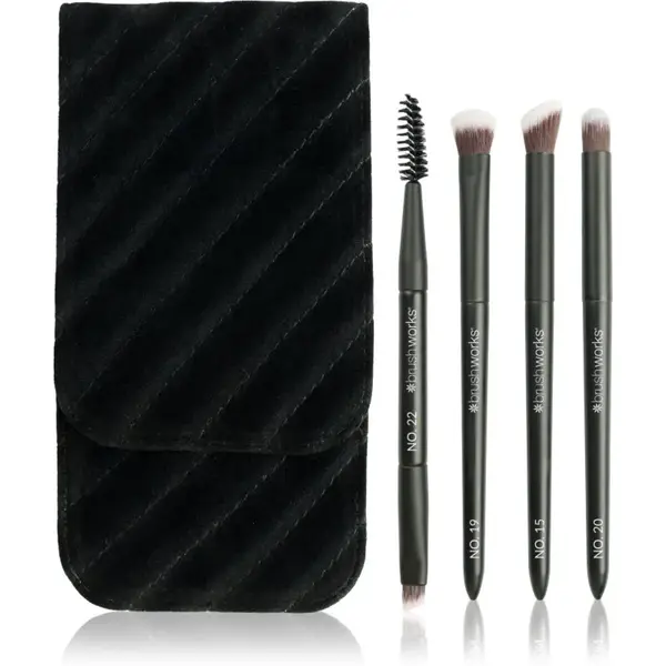 Brushworks Travel Eye Brush Set sada štetcov na cesty