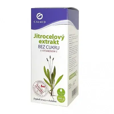 Sirup jitrocelový s vit.C bez cukru 285g Galmed
