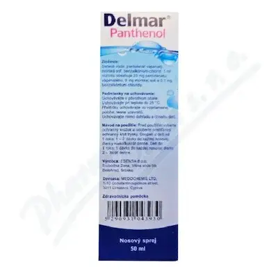 Delmar Panthenol nosní sprej 50 ml
