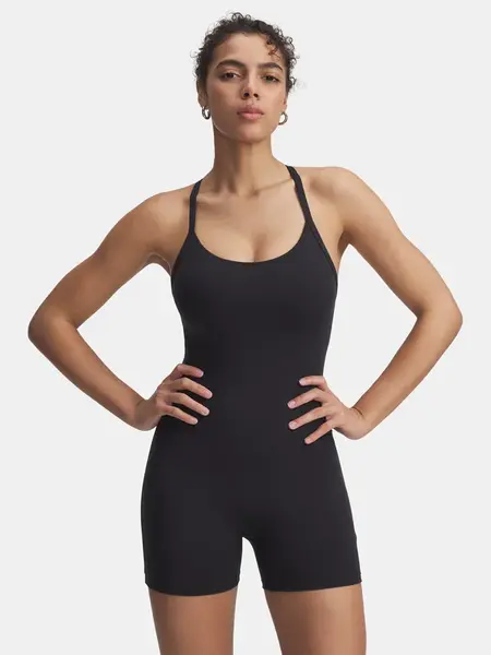Women's Under Armour Motion Shorts Bodysuit-BLK - Women's