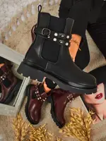 Resti Women's High Eco-Leather Ankle Boots Pearl Mist