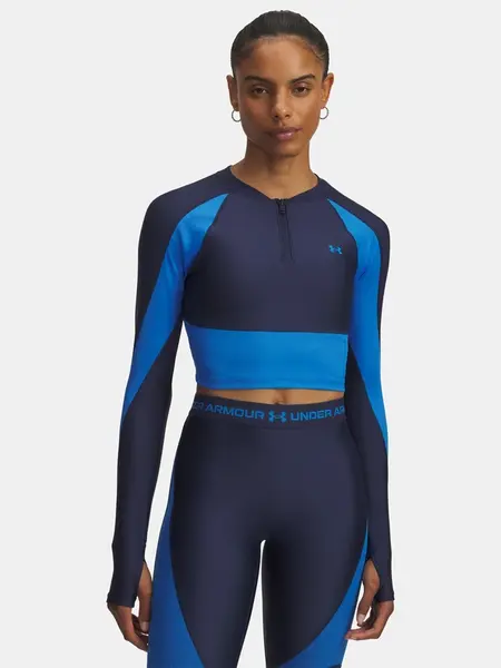 Under Armour UA HG Rib 1/4 Zip-BLU Women's T-Shirt - Women's