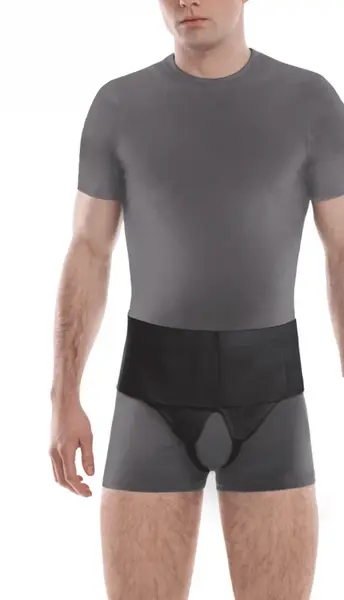 Pás na obojstrannú slabinovú prietrž "AXILMAX DUO" O-1409, veľkosť XL, čierna