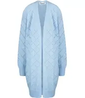 Pri Long warm openwork cardigan IZABELLA