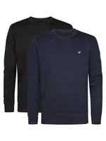 Petrol Industries Sveter 'Des Moines.'  námornícka modrá / čierna