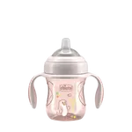 CHICCO Hrneček Transition učicí s držadly pink, 4m+ 200 ml