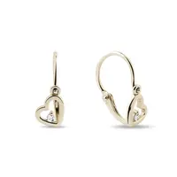 Náušnice pre deti v tvare srdiečka KLENOTA