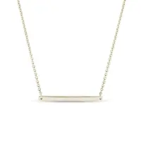 Zlatý náhrdelník s hladkou tyčinkou KLENOTA