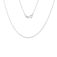 Retiazka rolo z bieleho zlata v dĺžke 45 cm KLENOTA