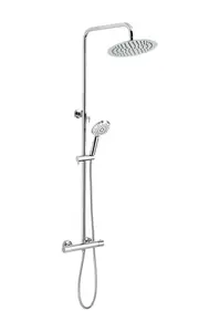 Novaservis Titania Pure - Sprchový set s termostatom, priemer 25 cm, chróm SET032/TER,0