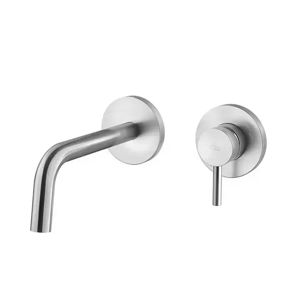 Paffoni Light - Umývadlová batéria pod omietku s telesom, 2-otvorová inštalácia, nerezová LIG104ST70