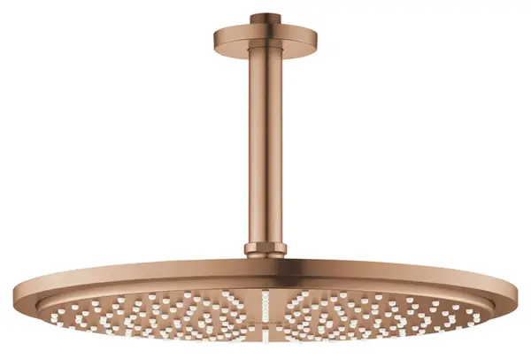 Grohe Rainshower Cosmopolitan - Hlavová sprcha 310, sprchové rameno 14 cm, 1 proud, kartáčovaný Warm Sunset 26067DL0