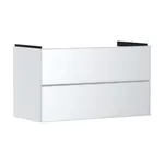 Hansgrohe Xevolos E - Umyvadlová skříňka 98x58x48 cm, 2 zásuvky, matná bílá/metalická bílá 54181320