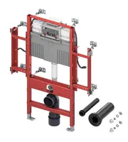 Tece TECEprofil - Předstěnová instalace pro závěsné WC, fixační elementy pro nástěnná madla, stavební výška 1,12 m, bezbariérové použití 9300381