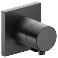 Keuco IXMO - Uzatvárací a prepínací ventil pod omietku, 2 výstupy, s pripojením sprchy, čierny chróm kefovaný 59557131102