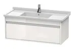 Duravit Ketho - Umývadlová skrinka 41x100x46 cm, 1 zásuvka, lesklá biela KT666502222