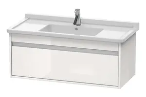 Duravit Ketho - Umývadlová skrinka 41x100x46 cm, 1 zásuvka, lesklá biela KT666502222