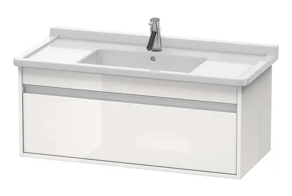 Duravit Ketho - Umývadlová skrinka 41x100x46 cm, 1 zásuvka, lesklá biela KT666502222