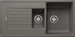 Blanco Zia 6 - Silgranitový drez, 100x50 cm, s ovládaním odtoku, sivá vulkán 527389