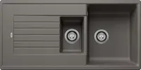 Blanco Zia 6 - Silgranitový drez, 100x50 cm, s ovládaním odtoku, sivá vulkán 527389