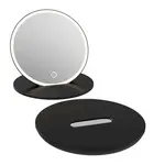 kielle Idolio - Kosmetické cestovní zrcátko s LED osvětlením, černá 50324034