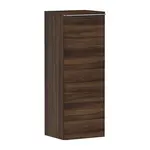 Hansgrohe Xelu Q - Boční skříňka 40x107x35 cm, 1 dvířka, panty vlevo, tmavý ořech/chrom 54130000