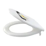 Alcadrain WC dosky - WC doska, Softclose, biela/kvet A604 FLOWER