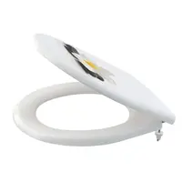 Alcadrain WC dosky - WC doska, Softclose, biela/kvet A604 FLOWER