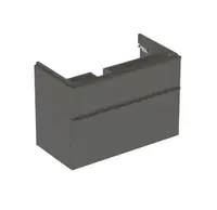 Geberit Smyle Square - Umyvadlová skříňka, 88x47x62 cm, 2 zásuvky, lávová 500.354.JK.1