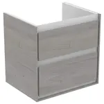 Ideal Standard Connect Air - Umývadlová skrinka, 53x41x52 cm, sivý dub/matný biely lak E1606PS