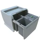 Elletipi City - Vstavaný odpadkový kôš, delený, 48 l PTA 5045A