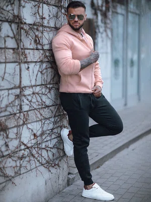 Pánský teplákový souprav Barva růžovo-černá DSTREET