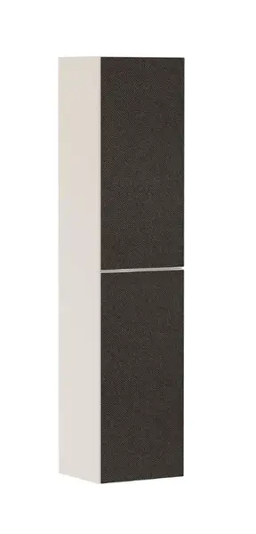 Hansgrohe Xevolos E - Vysoká skrinka, 40x176x36 cm, 2 dvierka, pánty vpravo, matná béžová/textilná tmavá sivá 54222660