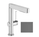 Hansgrohe Finoris - Umývadlová batéria 230, s výpusťou Push-Open a výsuvnou spŕškou, EcoSmart, kefovaný čierny chróm 76063340