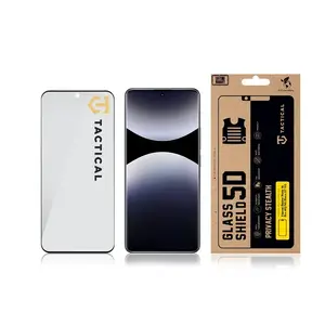 Ochranné sklo Tactical Glass Shield Privacy Stealth 5D pro Xiaomi Redmi Note 14 Pro 4G/5G/Poco X7 5G, černá
