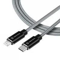 Kabel Tactical Fast Rope Aramid Cable USB-C/Lightning MFi, 1m, šedá