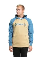 Meatfly pánská technická mikina Gravel Light Brown / Slate Blue | Modrá | Velikost L