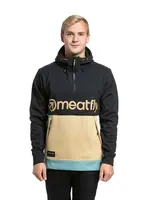 Meatfly pánská technická mikina Tason Light Brown / Black | Černá | Velikost L