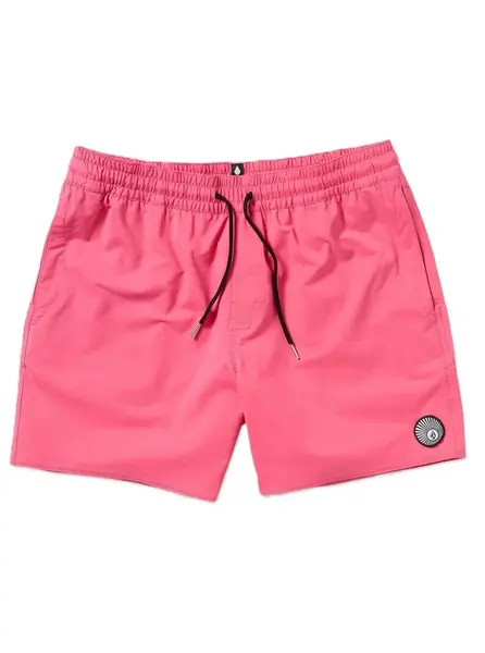 Volcom pánské plavky Lido Solid Trunk 16 Neon Pink | Růžová | Velikost L