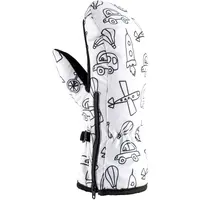 Dětské lyžařské palčáky viking motiv černá 5