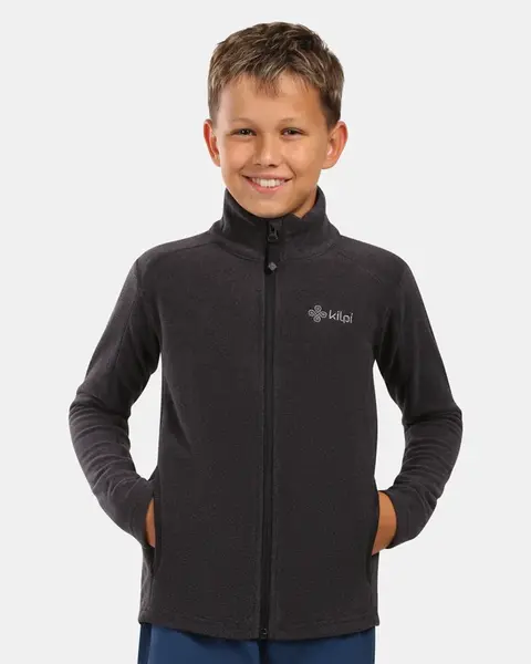 Dětská fleecová mikina kilpi glamer-j černá 134-140