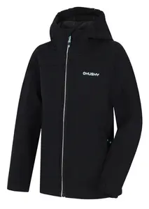 Husky Simbo K 140, black Dětská softshell bunda
