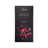 ISPIRITI Hořká čokoláda 61% s kousky malin 80 g