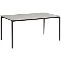 P & B JÍDELNÍ STŮL, šedá, 160/90/76 cm