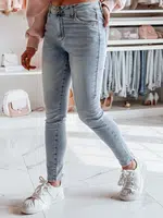 Spodnie damskie jeansowe skinny ZIPSKINS niebieskie Dstreet