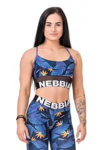 Nebbia Earth Powered sportovní podprsenka 565 , S, modrá