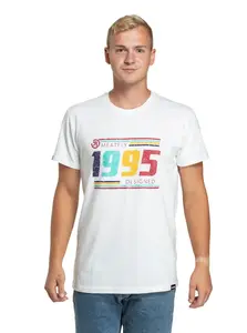 Meatfly pánské tričko 1995 White | Bílá | Velikost XXXL | 100% bavlna