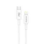 Dudao kabel USB-C - Lightning, 18 W Power Delivery 1 m, bílý (L6X white)